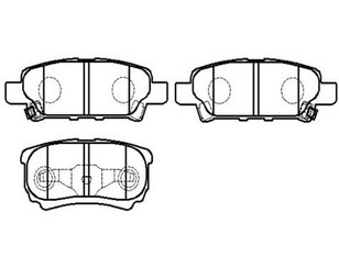 Колодки тормозные задние дисковые к-кт для Mitsubishi Lancer (CS/Classic) 2003-2008 новый