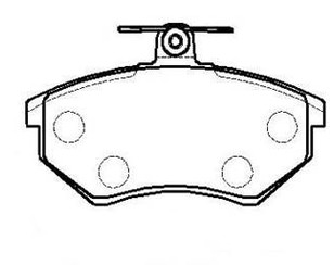 Колодки тормозные передние к-кт для Audi 80/90 [B4] 1991-1995 новый