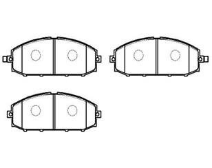 Колодки тормозные передние к-кт для Nissan Patrol (Y61) 1997-2009 новый