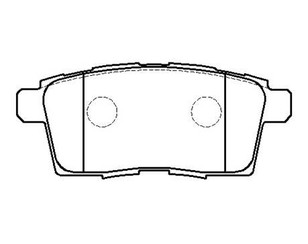 Колодки тормозные задние дисковые к-кт для Mazda CX 9 2007-2016 новый