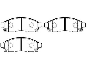 Колодки тормозные передние к-кт для Mitsubishi Pajero/Montero Sport (KH) 2008-2015 новый
