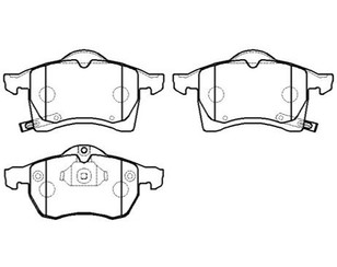 Колодки тормозные передние к-кт для Opel Corsa C 2000-2006 новый