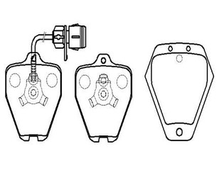 Колодки тормозные передние к-кт для Audi A6 [C4] 1994-1997 новый