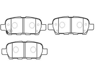 Колодки тормозные задние дисковые к-кт для Nissan Maxima (A34) 2004-2008 новый