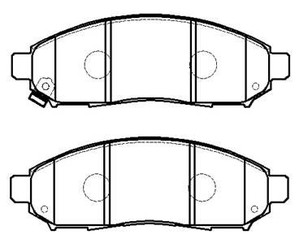 Колодки тормозные передние к-кт для Nissan Navara (D40) 2005-2015 новый