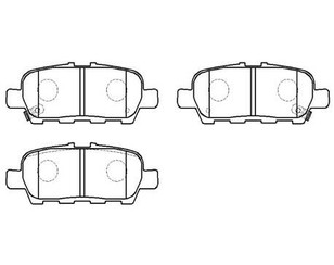 Колодки тормозные задние дисковые к-кт для Infiniti G (V36) 2007-2014 новый