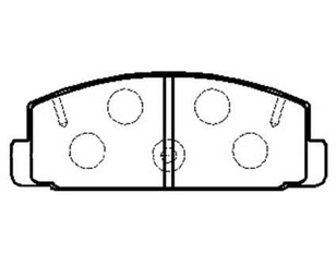 Колодки тормозные задние дисковые к-кт для Mazda 323 (BG) 1989-1994 новый