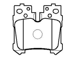Колодки тормозные задние дисковые к-кт для Lexus LS (USF4#) 2006-2017 новый