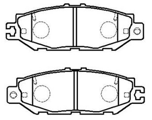 Колодки тормозные задние дисковые к-кт для Lexus LS 400 (UCF10) 1989-1994 новый