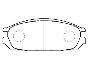 Колодки тормозные задние дисковые к-кт для Nissan Patrol (Y60) 1987-1997 новый