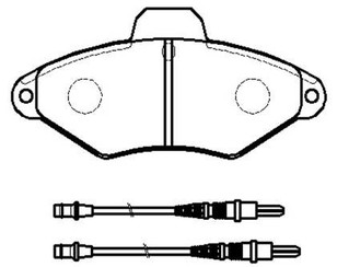 Колодки тормозные передние к-кт для Citroen Xantia 1993-1998 новый