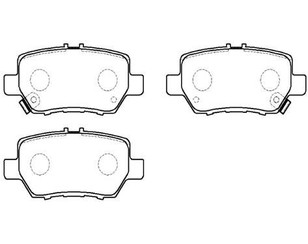 Колодки тормозные задние дисковые к-кт для Honda Legend 2006-2011 новый