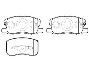 Колодки тормозные передние к-кт для Mitsubishi Colt (Z3) 2003-2012 новый