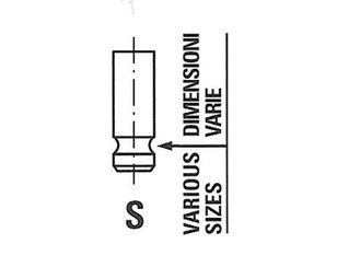 Клапан выпускной 6 для Hyundai Sonata IV (EF)/ Sonata Tagaz 2001-2012 новый