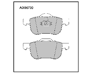 Колодки тормозные передние к-кт для Volvo S70 1997-2000 новый