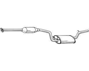 Глушитель основной для Mazda Mazda 3 (BL) 2009-2013 новый