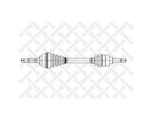 Полуось передняя левая для Citroen Jumper 244 2002-2006 новый