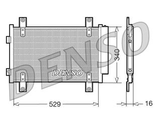 Радиатор кондиционера (конденсер) для Citroen Jumper 244 2002-2006 новый