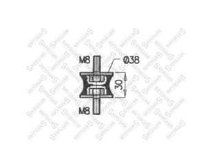 Подушка глушителя для DAF 75 1992-1998 новый