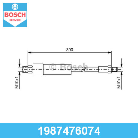 BOSCH Тормозной шланг задний
