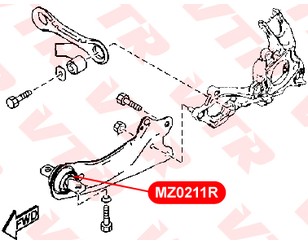 Сайлентблок заднего продольного рычага для Mazda Mazda 6 (GH) 2007-2013 новый