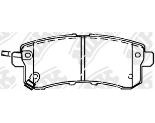 Колодки тормозные задние дисковые к-кт для Nissan Patrol (Y62) 2010> новый
