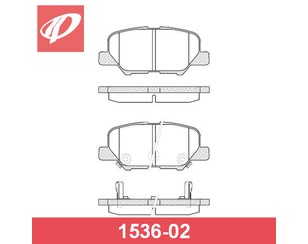 Колодки тормозные задние дисковые к-кт для Mitsubishi Outlander (GF) 2012> новый