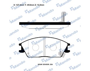 Колодки тормозные передние к-кт для Hyundai Verna/Accent III 2006-2010 новый