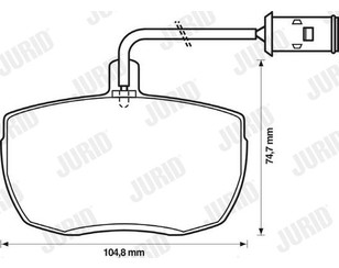 Колодки тормозные передние к-кт для Ford Transit 1985-1991 новый