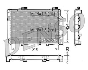 Радиатор основной для Mercedes Benz W202 1993-2000 новый