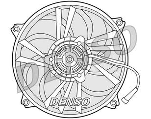 Вентилятор радиатора для Peugeot 307 2001-2008 новый