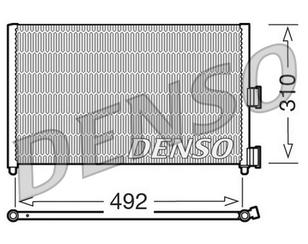Радиатор кондиционера (конденсер) для Fiat Doblo 2005-2015 новый