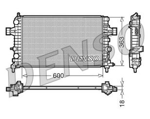 Радиатор основной для Opel Zafira B 2005-2012 новый