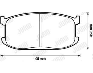 Колодки тормозные передние к-кт для Mazda 323 1980-1989 новый