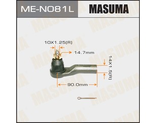 Наконечник рулевой левый для Nissan Micra (K12E) 2002-2010 новый