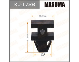 Крепеж решетки радиатора для Mazda Xedos-6 1992-1999 новый