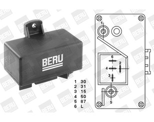 Реле свечей накала для Renault R21 1986-1994 новый