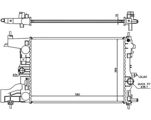 Радиатор основной для Chevrolet Orlando 2011-2015 новый