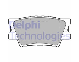 Колодки тормозные задние дисковые к-кт для Lexus ES (SV40) 2006-2012 новый