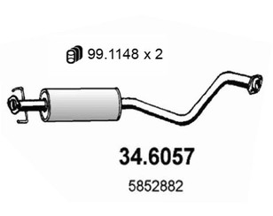 Глушитель 2-ая часть для Opel Vectra B 1995-1999 новый