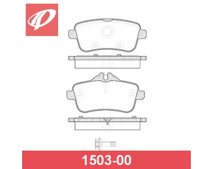 Колодки тормозные задние дисковые к-кт для Mercedes Benz W166 M-Klasse (ML/GLE) 2011-2018 новый