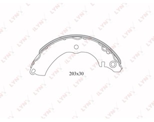 Колодки барабанные к-кт для Mitsubishi Colt (Z3) 2003-2012 новый