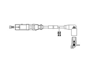 Провод высокого напряжения для Audi A4 [B6] 2000-2004 новый