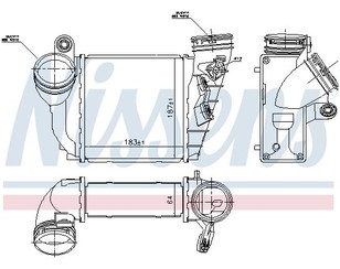 Интеркулер для VW Golf IV/Bora 1997-2005 новый