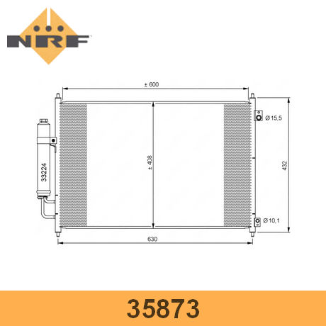 35873 NRF от 3025 руб. для Nissan X-Trail (T31) 2007-2014 в Москве