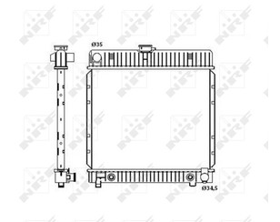 Радиатор основной для Mercedes Benz W123 1976-1985 новый