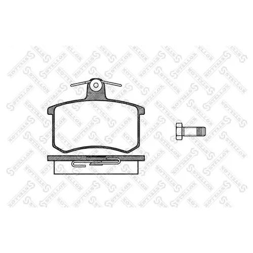 Колодки тормозные задние дисковые к-кт