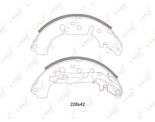 Колодки барабанные к-кт для Fiat Fiorino 2008> новый