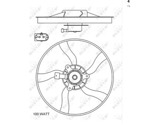 Вентилятор радиатора для Citroen Xsara 2000-2005 новый