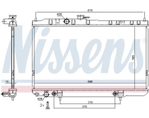 Радиатор основной для Nissan Almera Classic (B10) 2006-2013 новый